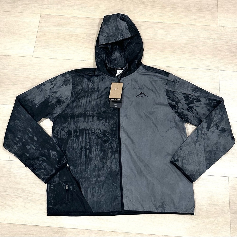 Nike Trail Hike Running Repel Camo Windbreaker Light Jacket Women XL New $120